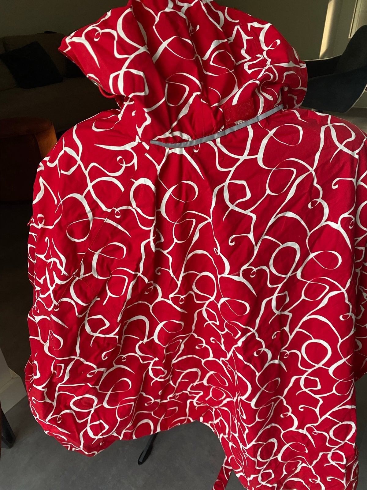 Happy Rains regenponcho - Rood met wit patroon, Ophalen of Verzenden, Zo goed als nieuw