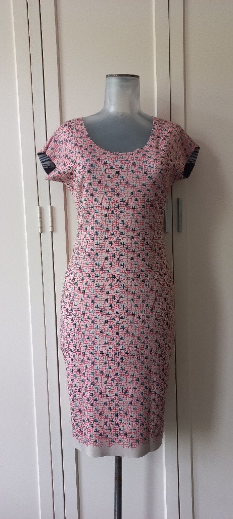 Animapop reversible jurk(2 zijden te dragen) maat 38 zgan, Kleding | Dames, Maat 38/40 (M), Animapop, Meerkleurig, Ophalen of Verzenden