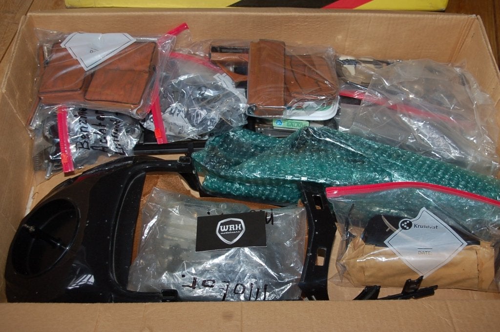 1:8 POCHER Mercedes 500K Roadster zwart ZIE INFO WRH, Verzenden, Gebruikt, 1:5 t/m 1:8, Auto