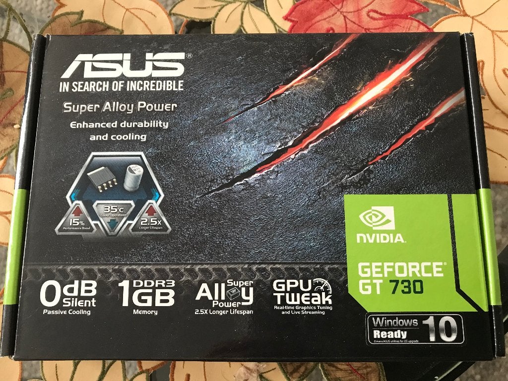 ASUS NVIDIA GeForce GT 730 1GB DDR3 Grafische Videokaart, Computers en Software, Gebruikt, GDDR3, HDMI, Ophalen of Verzenden