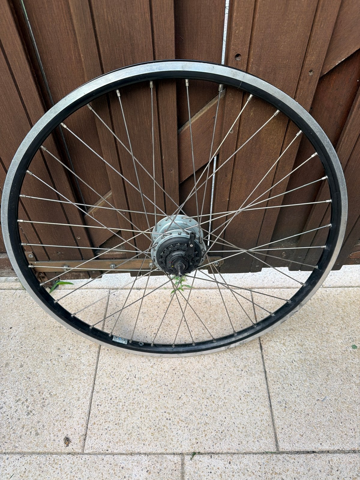 Fietswiel met Shimano Inter 8 naafversnelling, Gebruikt, Aluminium, Shimano, Stadsfiets