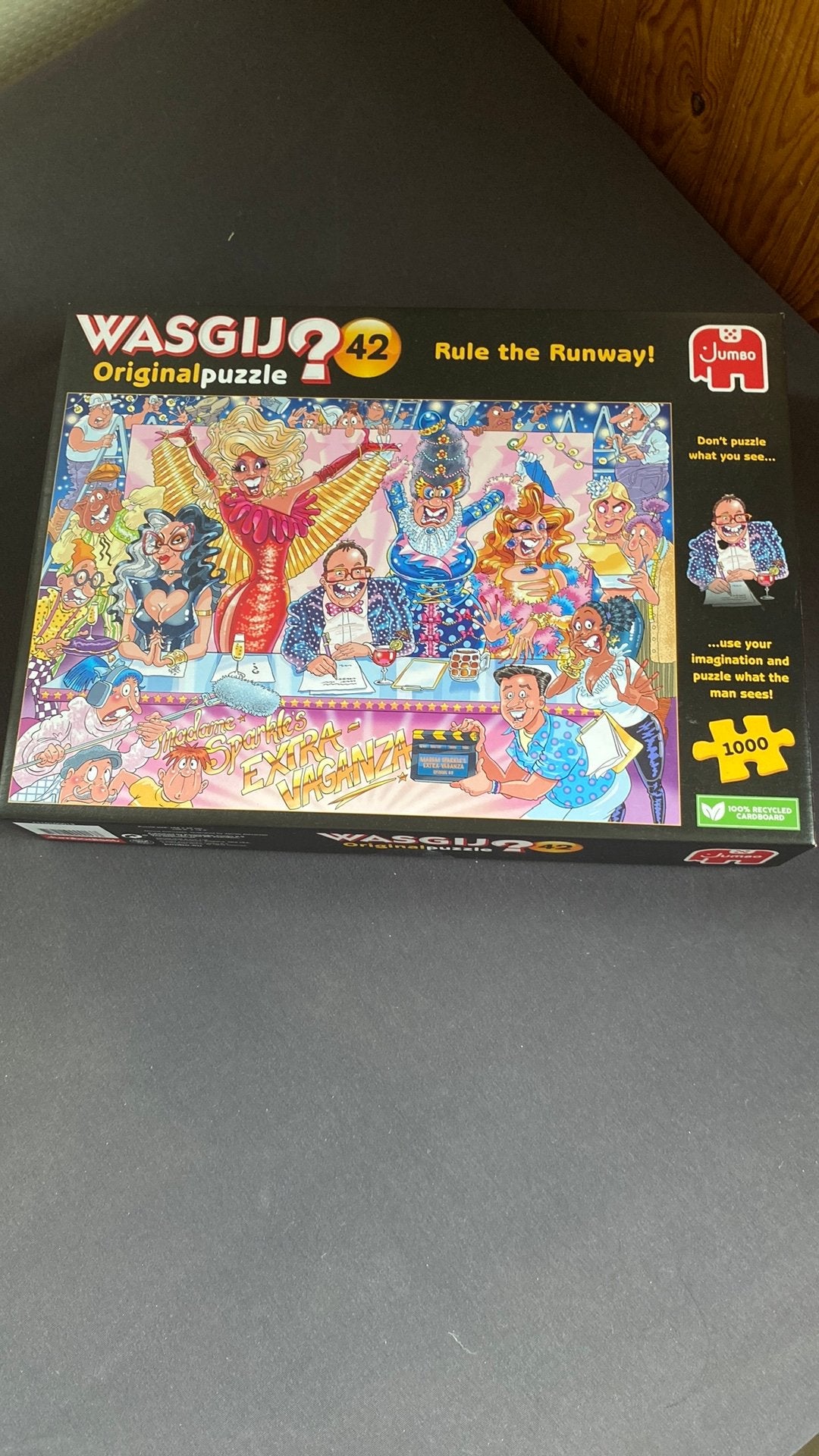 Wasgij 42 original 1000 stukjes glitter en schitter, Ophalen of Verzenden, 500 t/m 1500 stukjes, Zo goed als nieuw, Legpuzzel