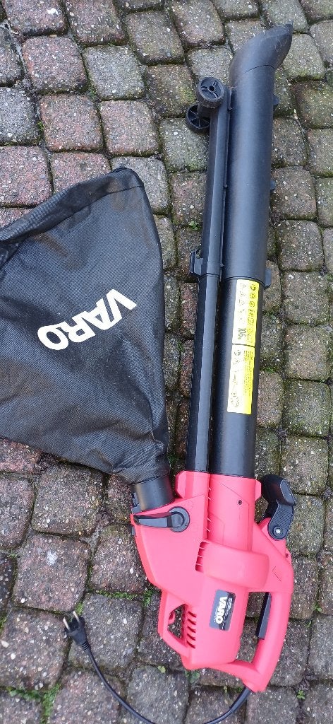 Varo Power Tools elektrische bladblazer en bladzuiger, Ophalen, Zo goed als nieuw, Elektrisch, Met opvangzak