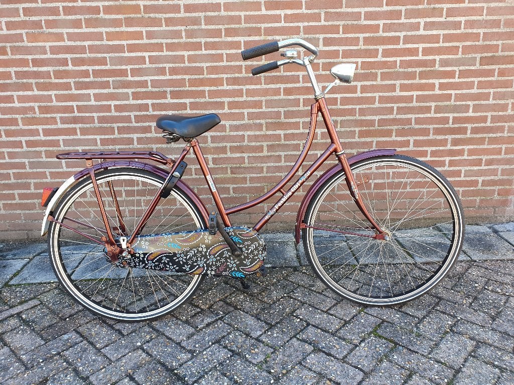 Meisjes omafiets 26 inch, Fietsen en Brommers, Terugtraprem, Gebruikt, Overige merken, Ophalen