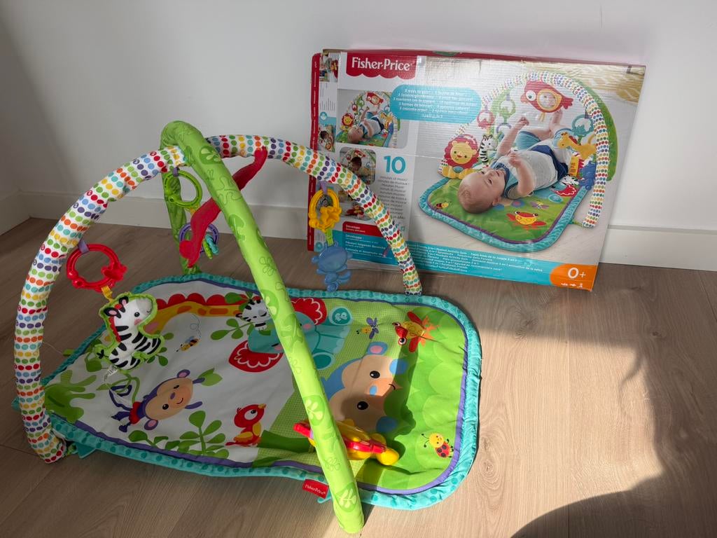 Fisher-Price 3-in-1 muzikale activiteiten gym/speelkleed, Ophalen, Gebruikt