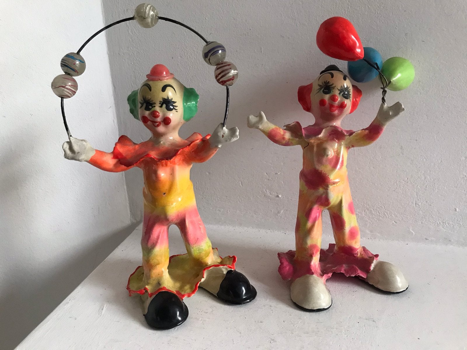 Clown papier maché / clowns, Ophalen of Verzenden