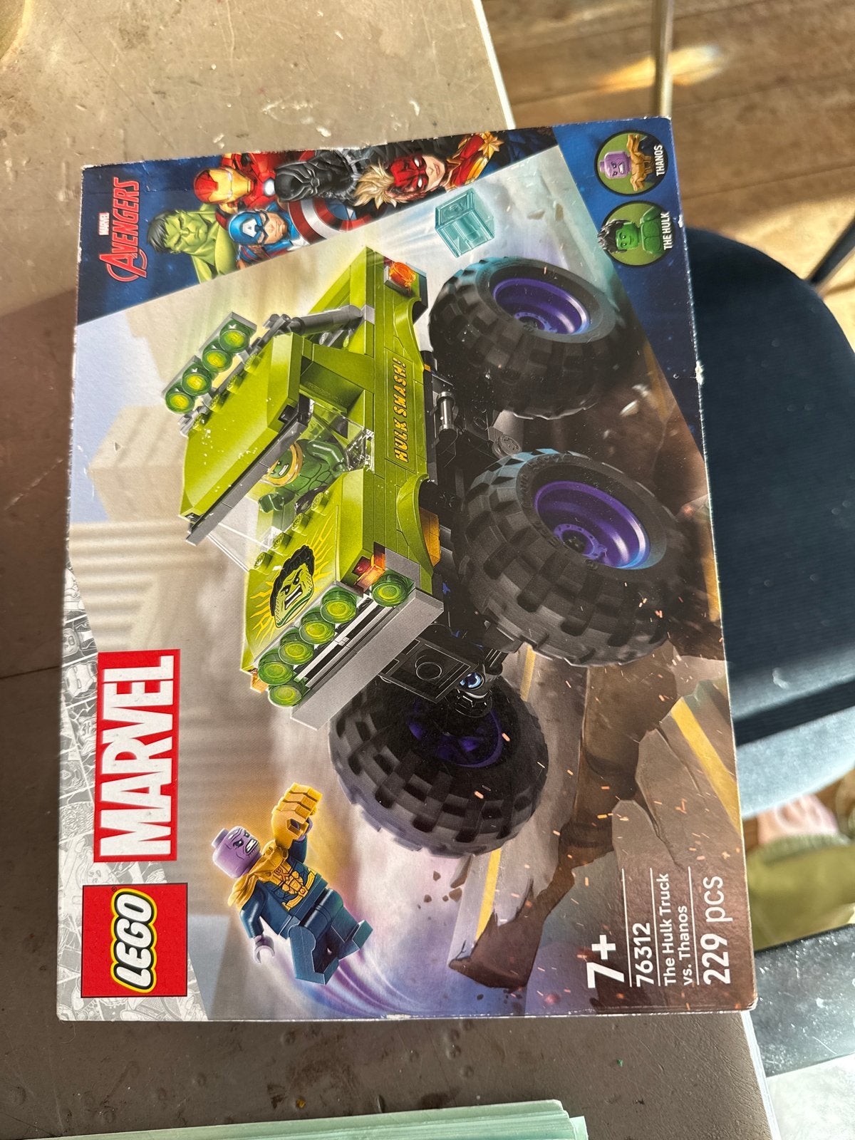 LEGO Marvel Avengers 76312 The Hulk Truck vs Thanos, Ophalen of Verzenden, Nieuw, Overige merken