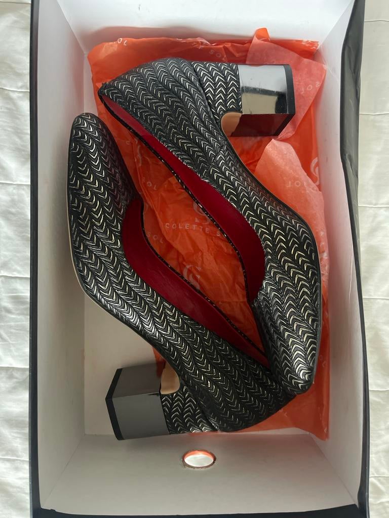 Colette Sol pumps met blokhak, maat 39, Ophalen of Verzenden, Zo goed als nieuw, Zwart, Pumps
