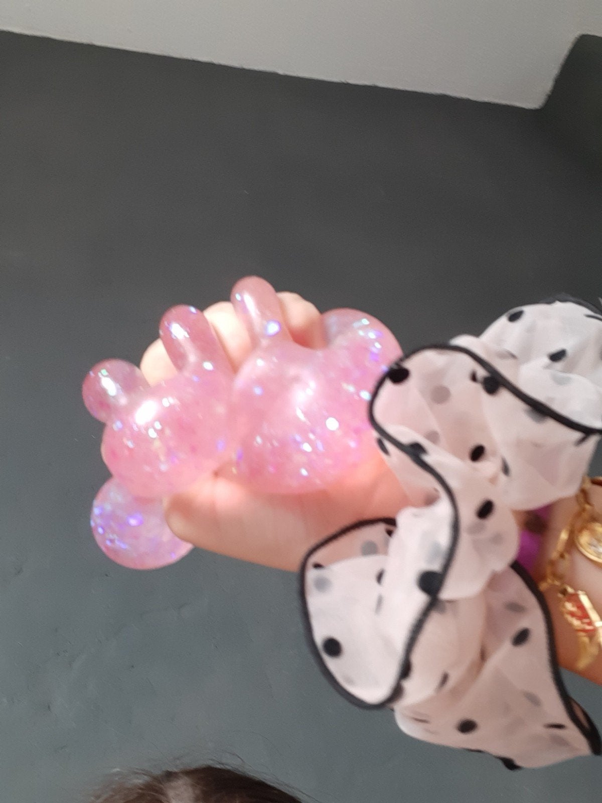 Roze Glitter Squishy Dumpling - Groot of Middel, Kinderen en Baby's, Speelgoed | Overig, Ophalen