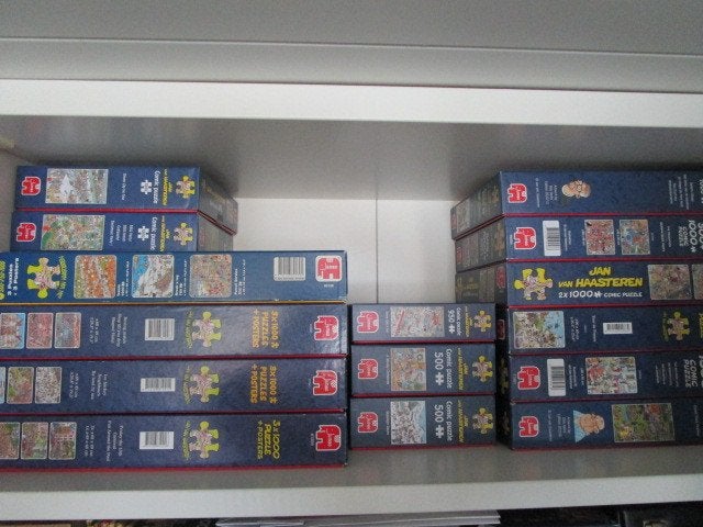 JAN VAN HAASTEREN puzzels van 500 t/m 2000 stukjes 13-08-'26, Ophalen of Verzenden, 500 t/m 1500 stukjes, Zo goed als nieuw, Legpuzzel