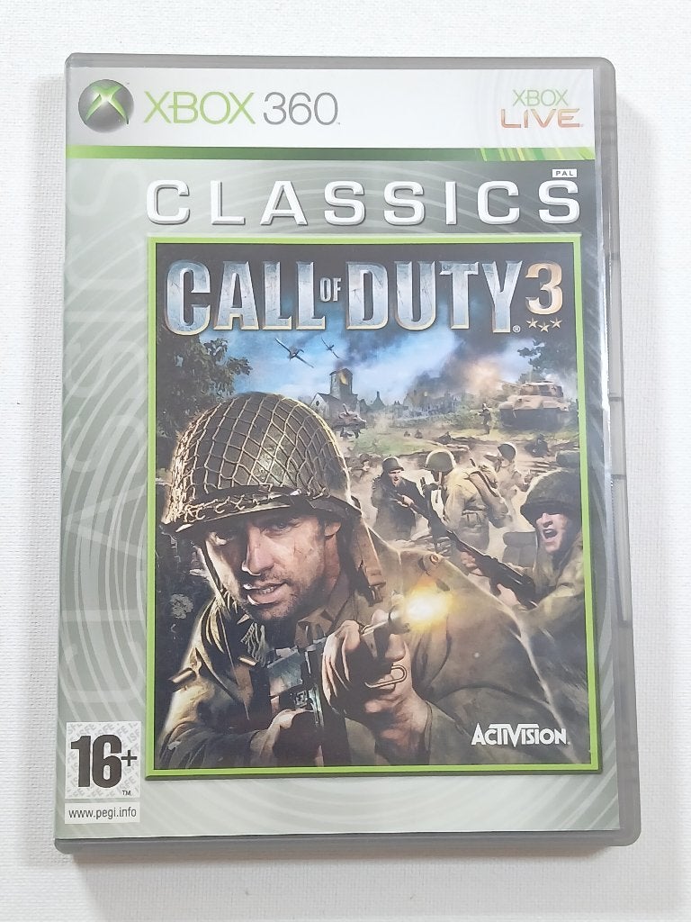 Call of Duty 3 - Classics - XBOX 360 - PAL - Complet - CIB, Gebruikt, Vanaf 18 jaar, Shooter, Microsoft