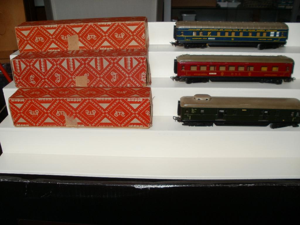 3x Marklin Ho rijtuig uit de jaren 55 /no 346,3j/346,2/346,4, Hobby en Vrije tijd, Modeltreinen | H0, Wisselstroom, Gebruikt, Wagon