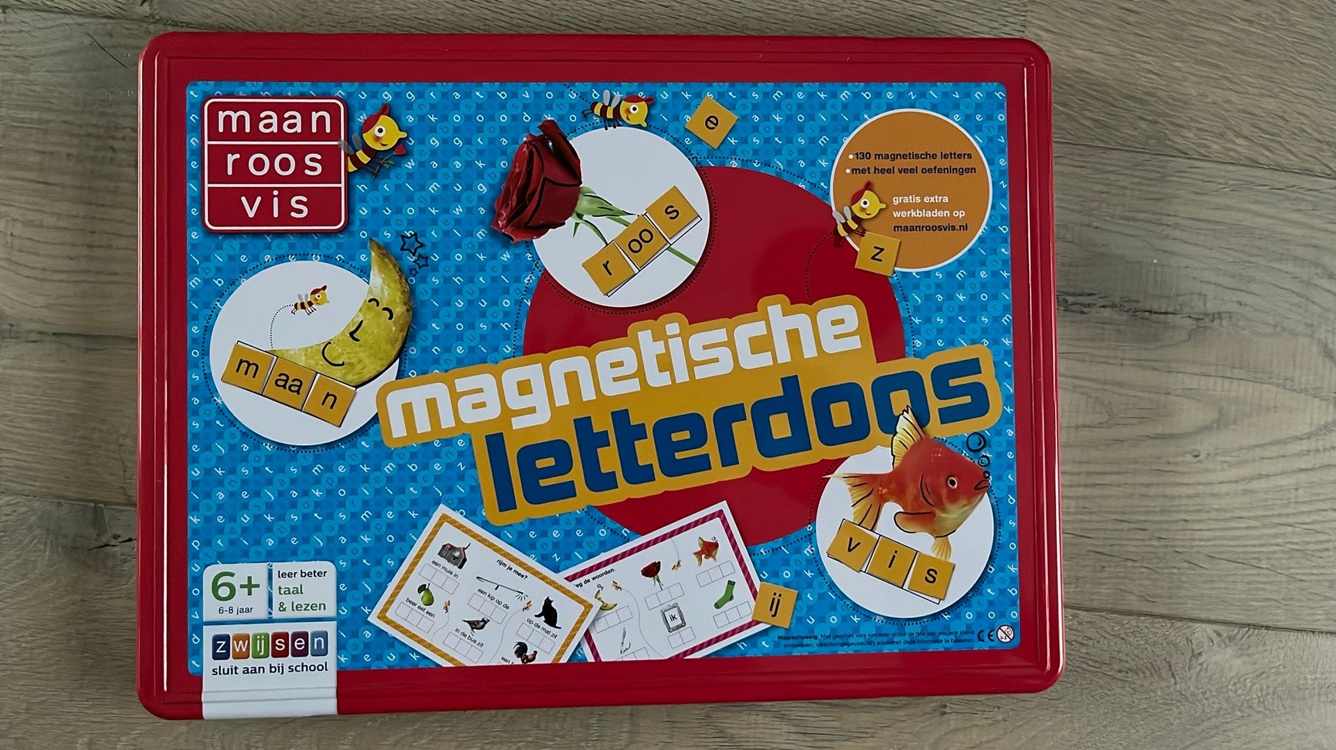Magnetische letterdoos, Kinderen en Baby's, Speelgoed | Educatief en Creatief, Ophalen of Verzenden, Zo goed als nieuw, Taal en Lezen