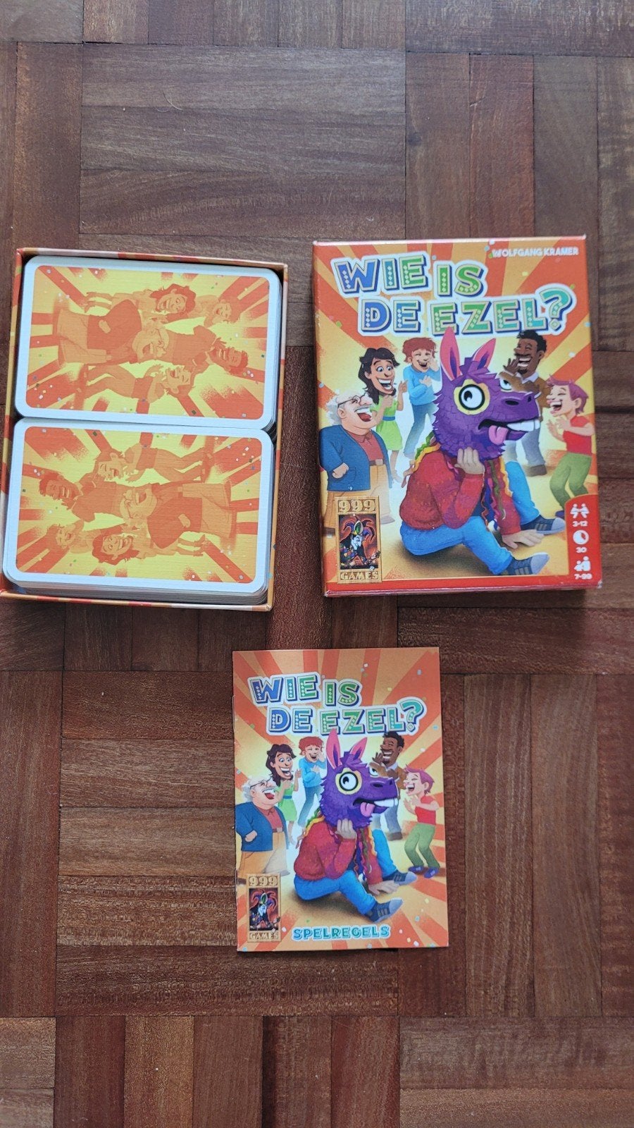 Wie is de ezel van 999 games, Hobby en Vrije tijd, Gezelschapsspellen | Kaartspellen, Ophalen of Verzenden, Zo goed als nieuw