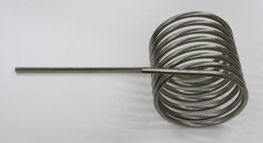koeling spiraal dompelaar element RVS INOX 316 heatpipe, 100 liter of meer, Ophalen of Verzenden, Onderdeel, Minder dan 3 jaar oud
