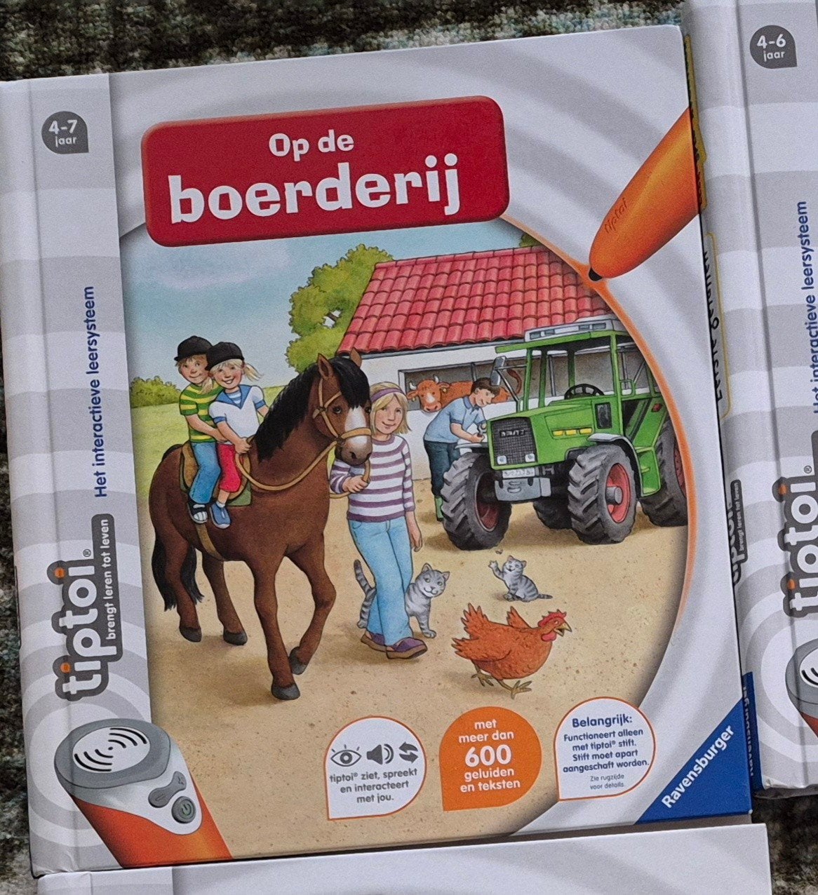 Tiptoi boek 'Op de boerderij' (4-7 jaar) - Ravensburger, Kinderen en Baby's, Ophalen of Verzenden, Zo goed als nieuw, Taal en Lezen
