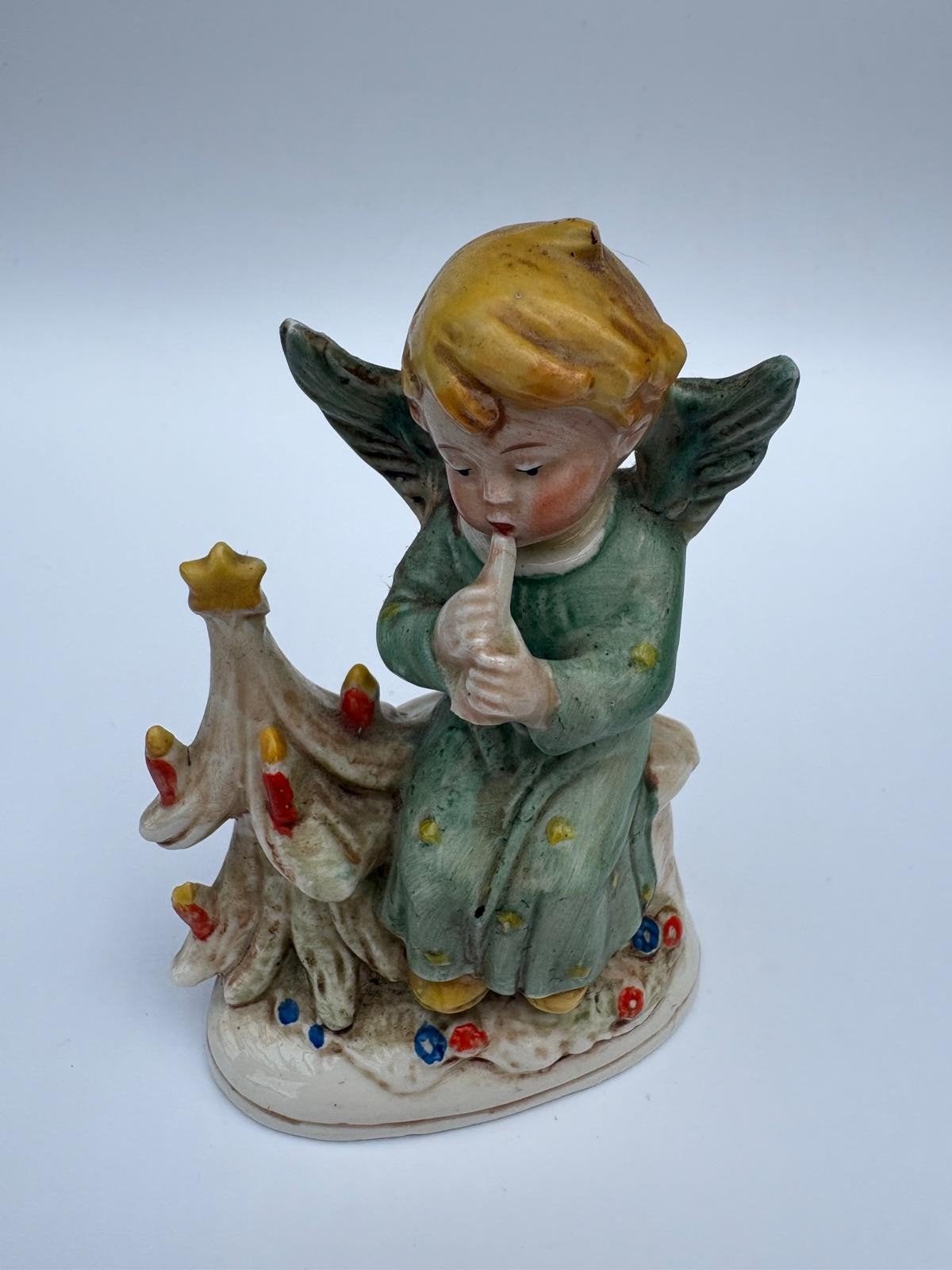 Vintage Hummel Kerstengel met Kerstboom Beeldje, Ophalen of Verzenden