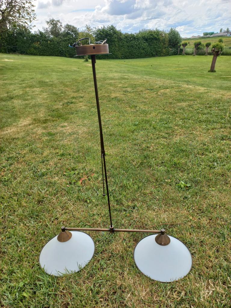 Witte Hanglamp - 85 cm breed, Ophalen, Zo goed als nieuw