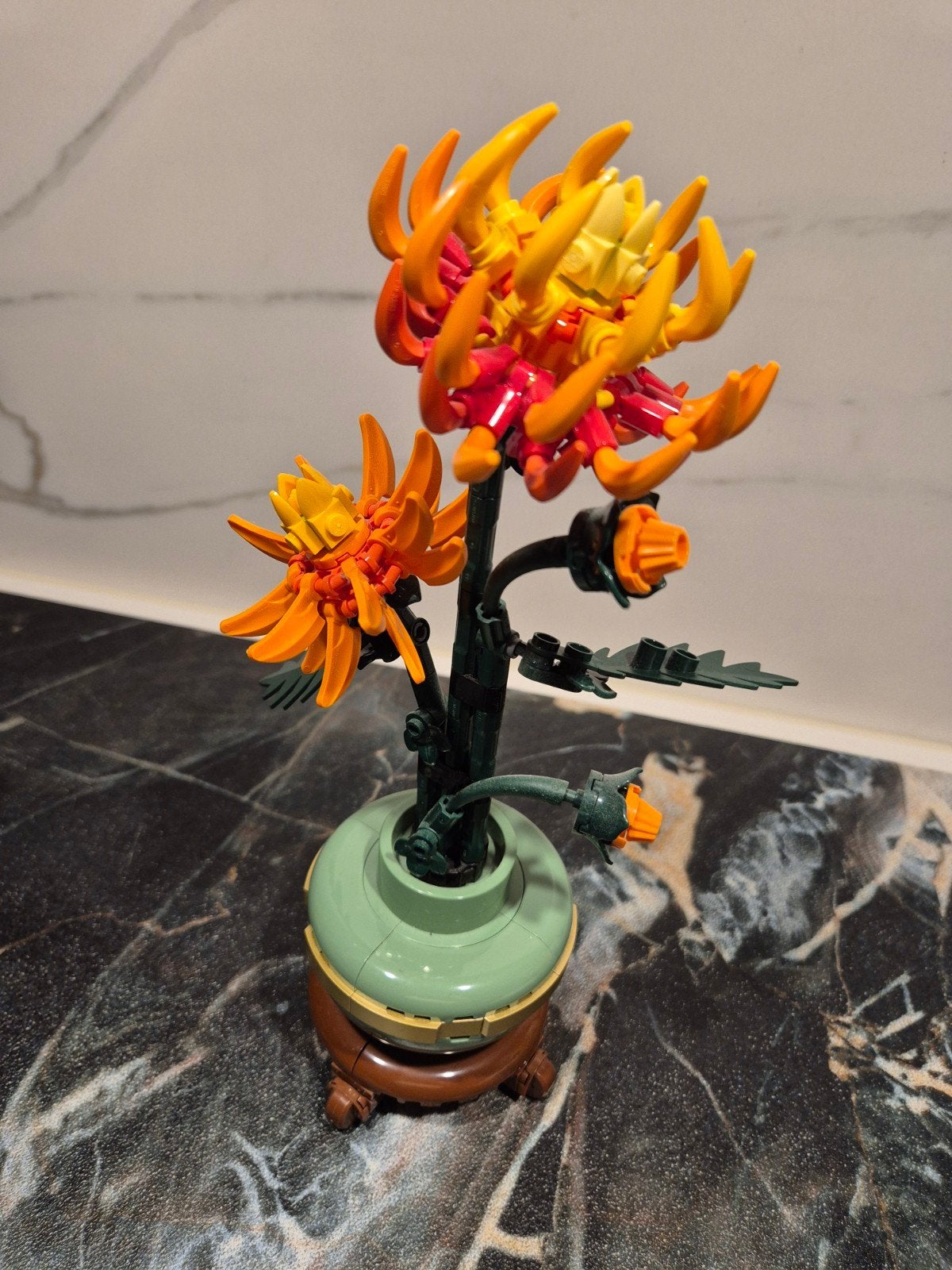 LEGO Icons Chrysant bloem kerst sinterklaas, Ophalen, Gebruikt