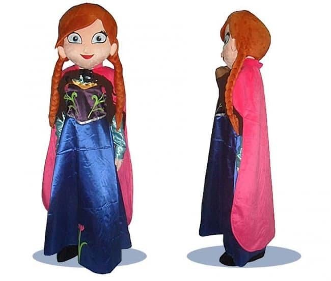 Anna (Frozen) mascotte, Hobby en Vrije tijd, Feestartikelen | Verhuur, Verjaardag, Ophalen