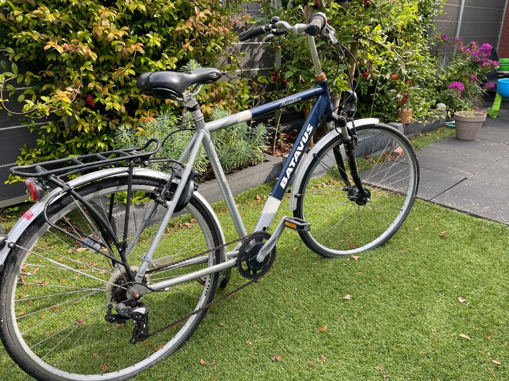 Batavus Hampton herenfiets, Fietsen en Brommers, Ophalen, Gebruikt, Versnellingen, Batavus