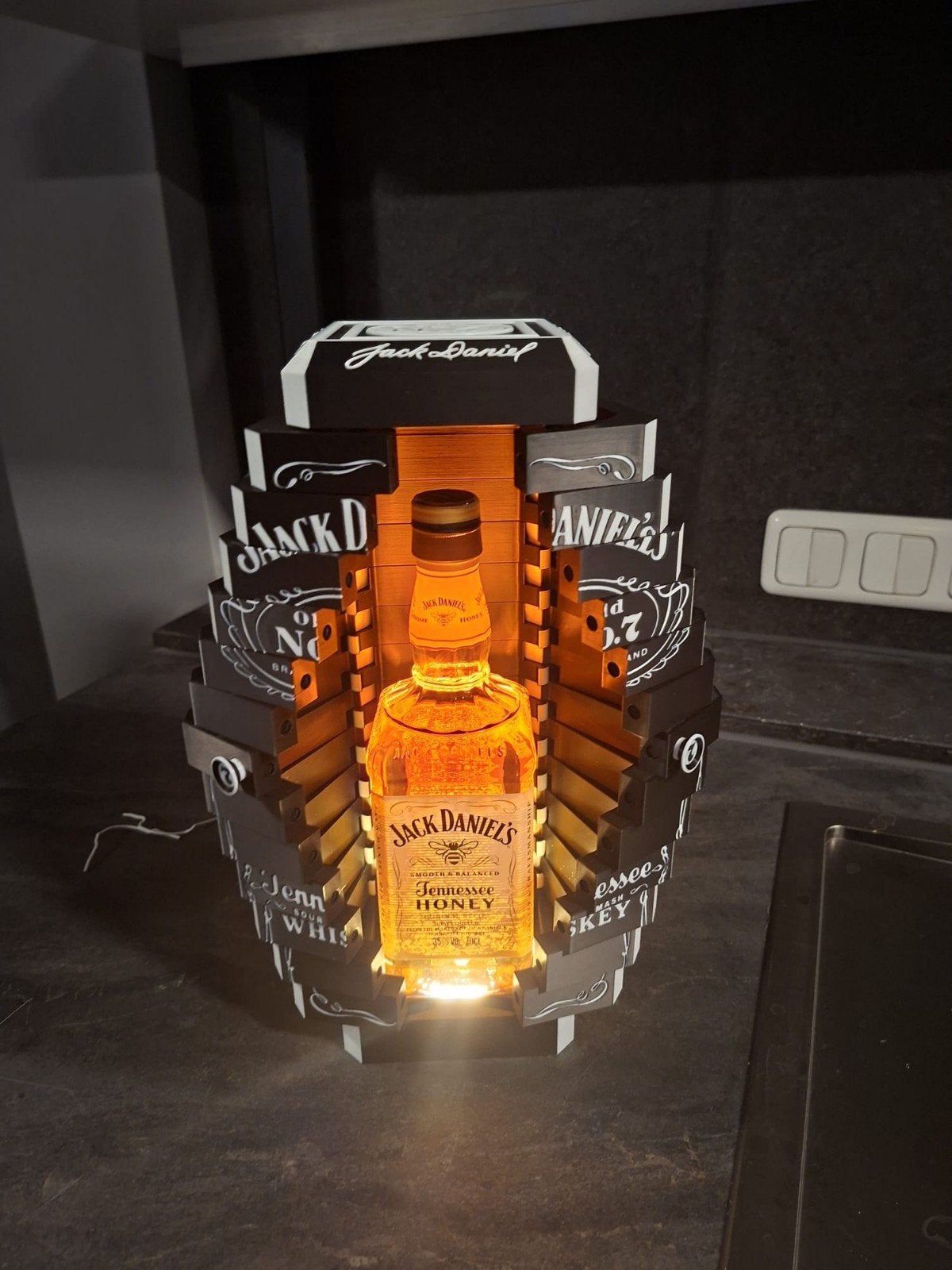 Jack Daniels Displaybox met LED verlichting, Ophalen of Verzenden, Nieuw