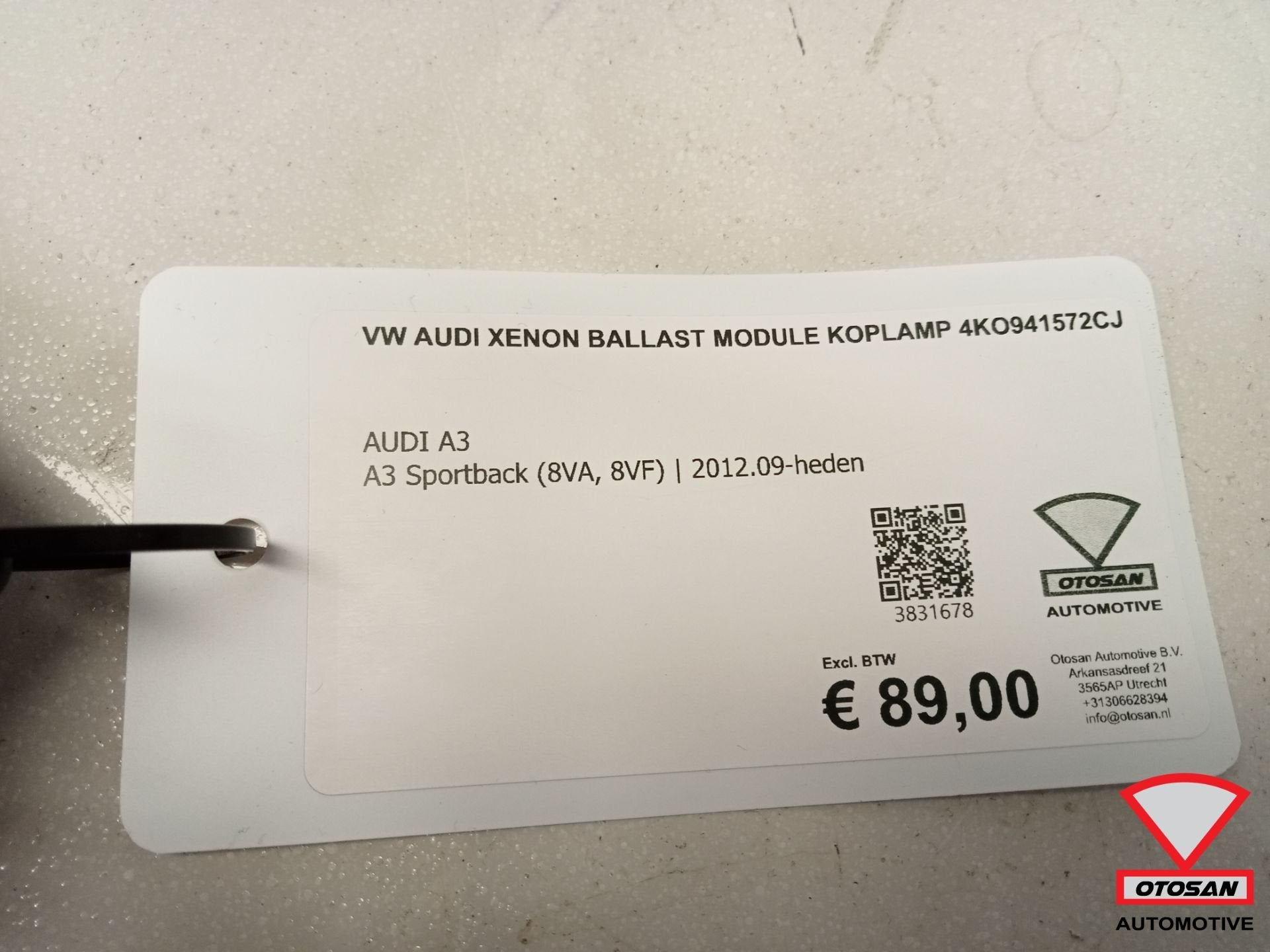 Vw Audi Xenon Ballast Module Koplamp 4KO941572CJ, Gebruikt, AUDI AG, Auto-Union-Strasse 1
85045  Ingolstadt, DE, Kundenbetreuung@audi.de