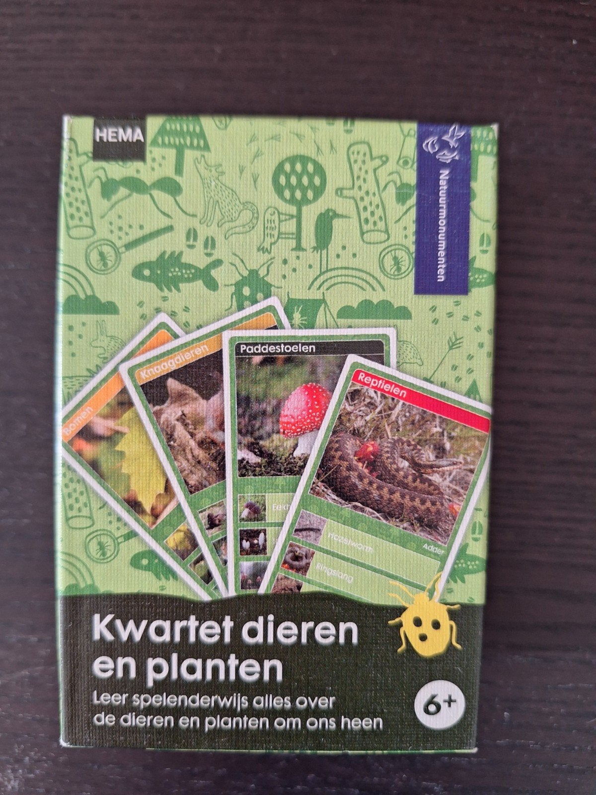 Hema Kwartet Dieren en Planten & Geheugenspel, Een of twee spelers, Ophalen of Verzenden, Zo goed als nieuw, Hema