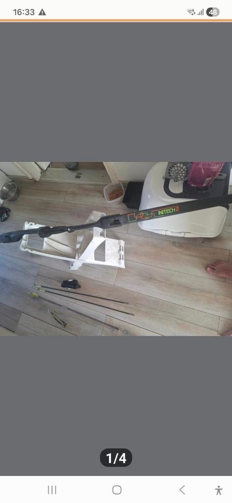 Boogschietset Initech 2 met pijlen en accessoires, Sport en Fitness, Handboogschieten, Ophalen of Verzenden, Gebruikt, Recurveboog