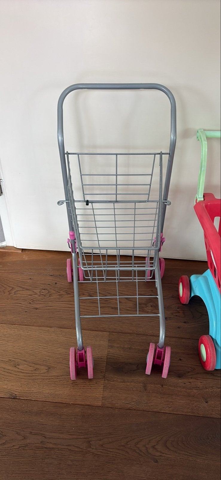 Speelgoed winkelwagentjes - set van 2 winkelwagen winkel, Ophalen, Gebruikt, Jongen of Meisje