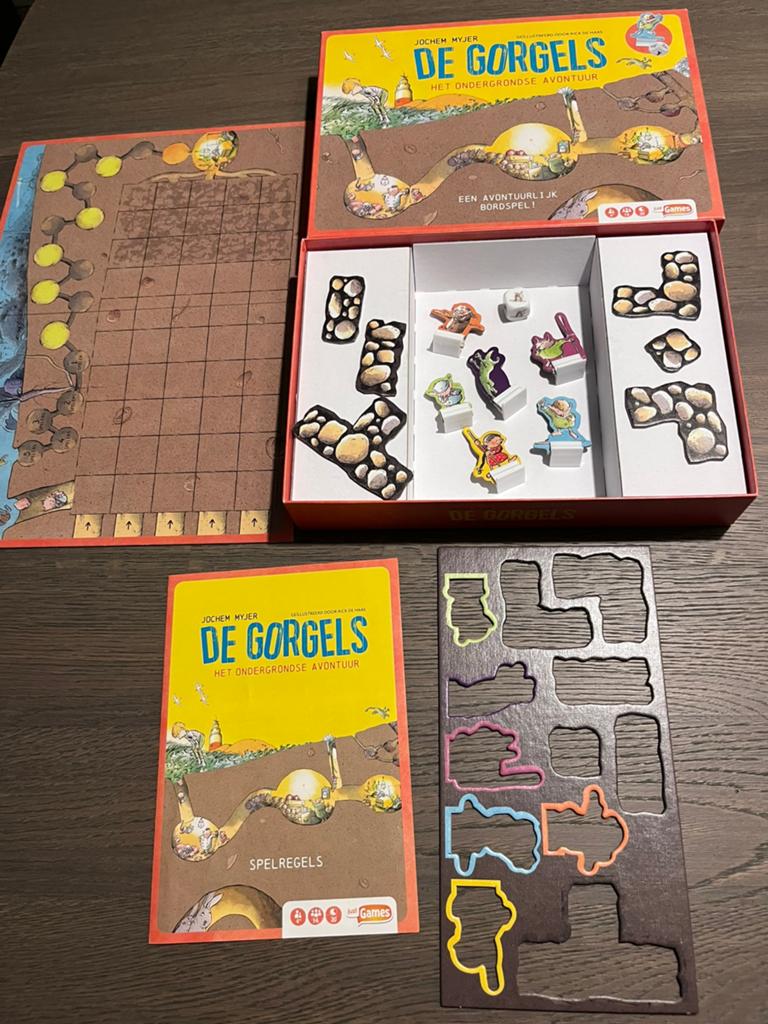 De Gorgels: Het Ondergrondse Avontuur Bordspel, Een of twee spelers, Ophalen of Verzenden, Zo goed als nieuw