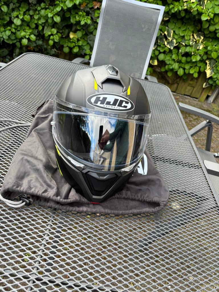 HJC i90 systeemhelm maat 57-58, Motoren, Kleding | Motorhelmen, Ophalen, M, Systeemhelm, HJC