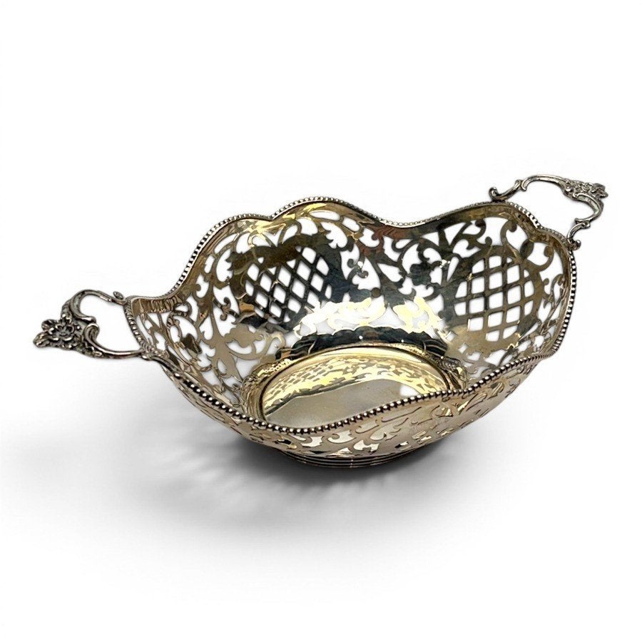 Zilveren bonbonmandje, Ophalen of Verzenden, Zilver