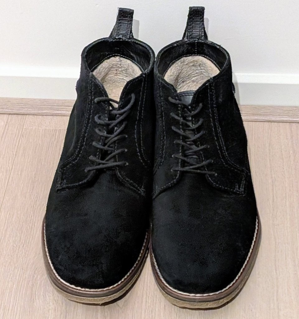 Pat Calvin heren leren laarzen 44, Zwart, Boots, Ophalen of Verzenden, Pat Calvin