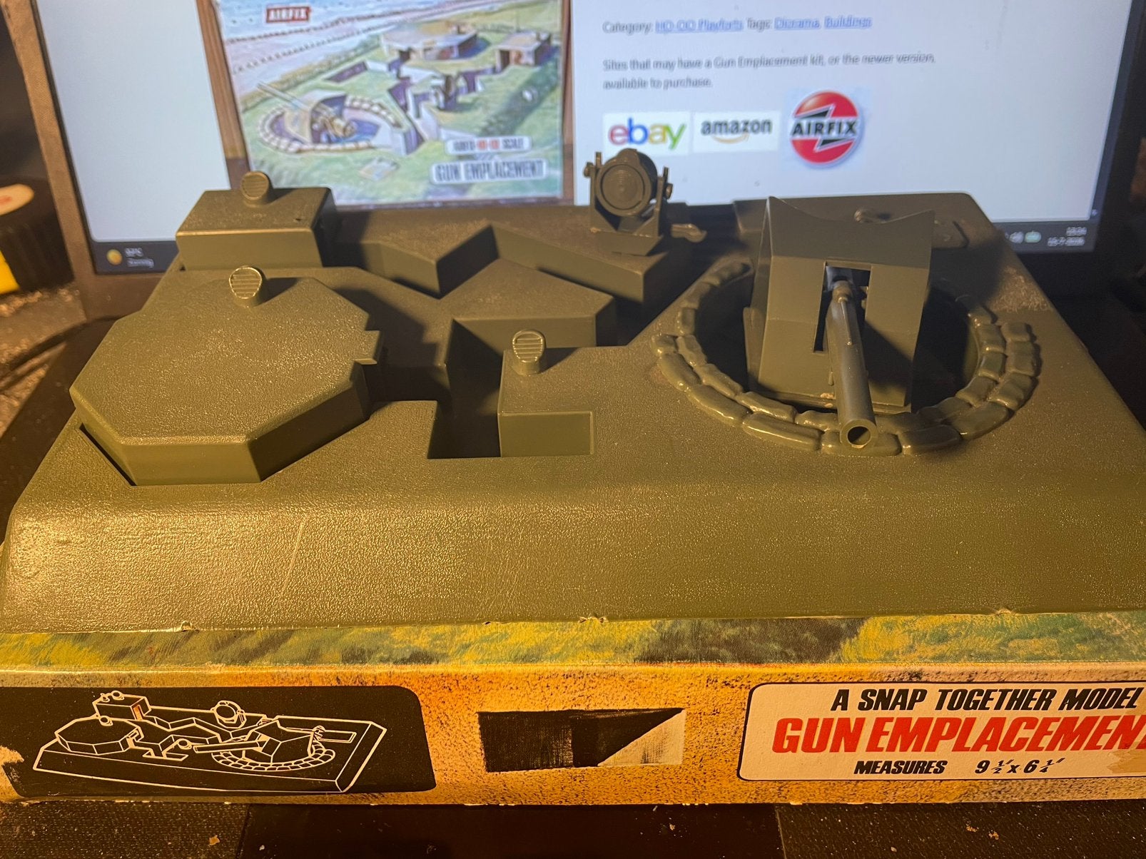 Airfix Gun Emplacement, Ophalen of Verzenden, Gebruikt, 1:50 of kleiner