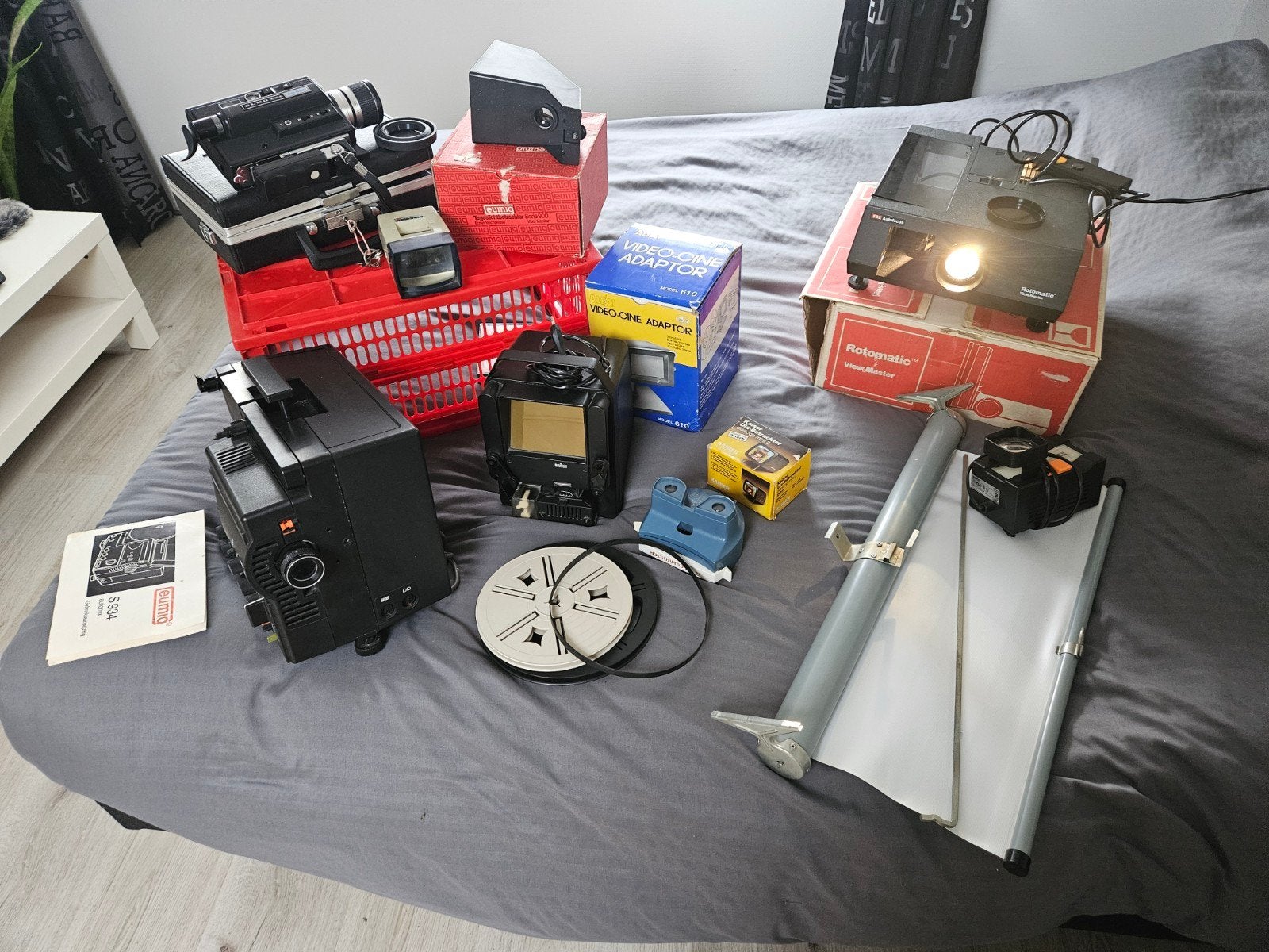 Vintage Film- en Projectieapparatuur Collectie, Ophalen of Verzenden, Gebruikt, Met scherm