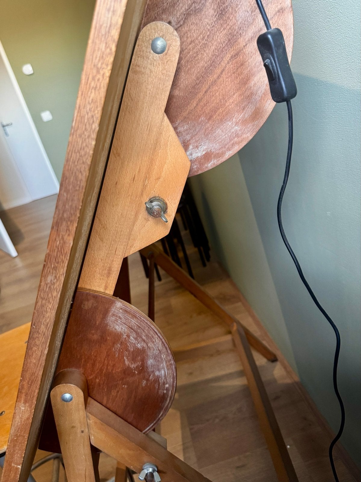 Vintage Tekentafel met Stoel, Ophalen, Gebruikt, Minder dan 130 cm
