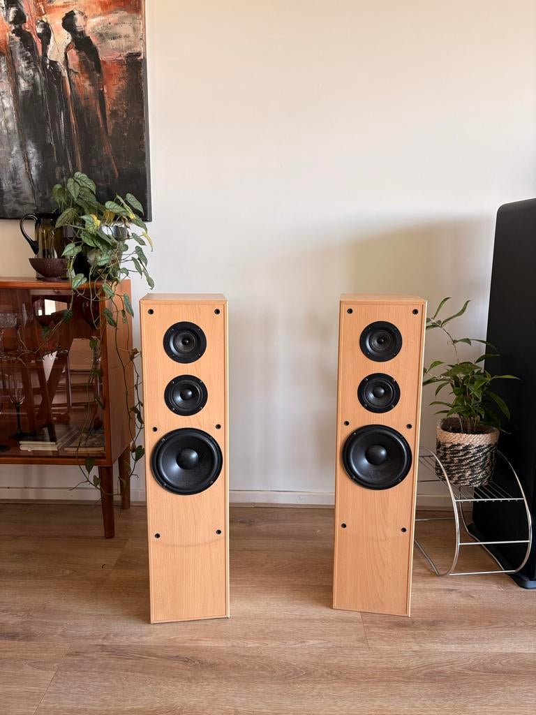Jamo Studio 160 Zuilspeakers - Krachtig Geluid, Audio, Tv en Foto, Luidsprekers, Gebruikt, Front, Rear of Stereo speakers, 60 tot 120 watt