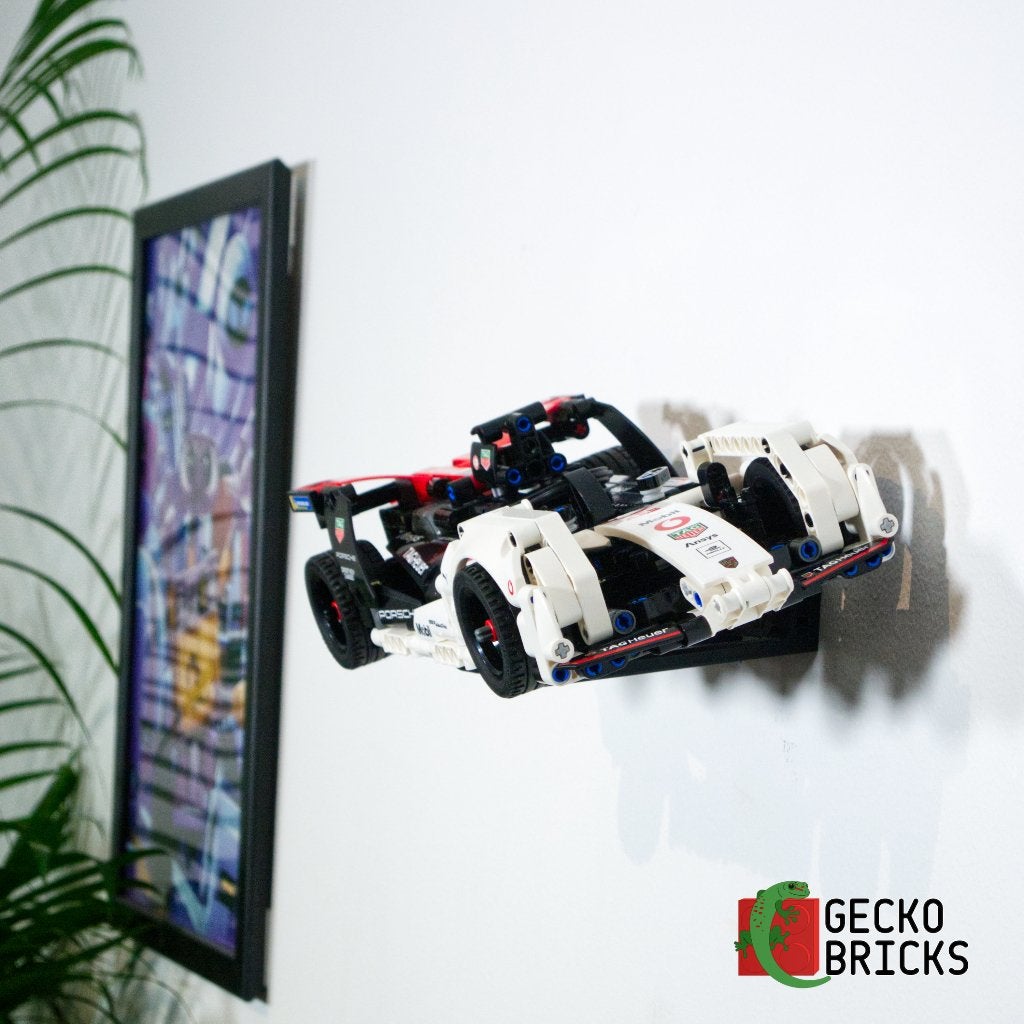 Wandbeugel geschikt voor LEGO Porsche 99X Electric 42137, Wandhanger, Zwart, Nieuw, Ophalen of Verzenden