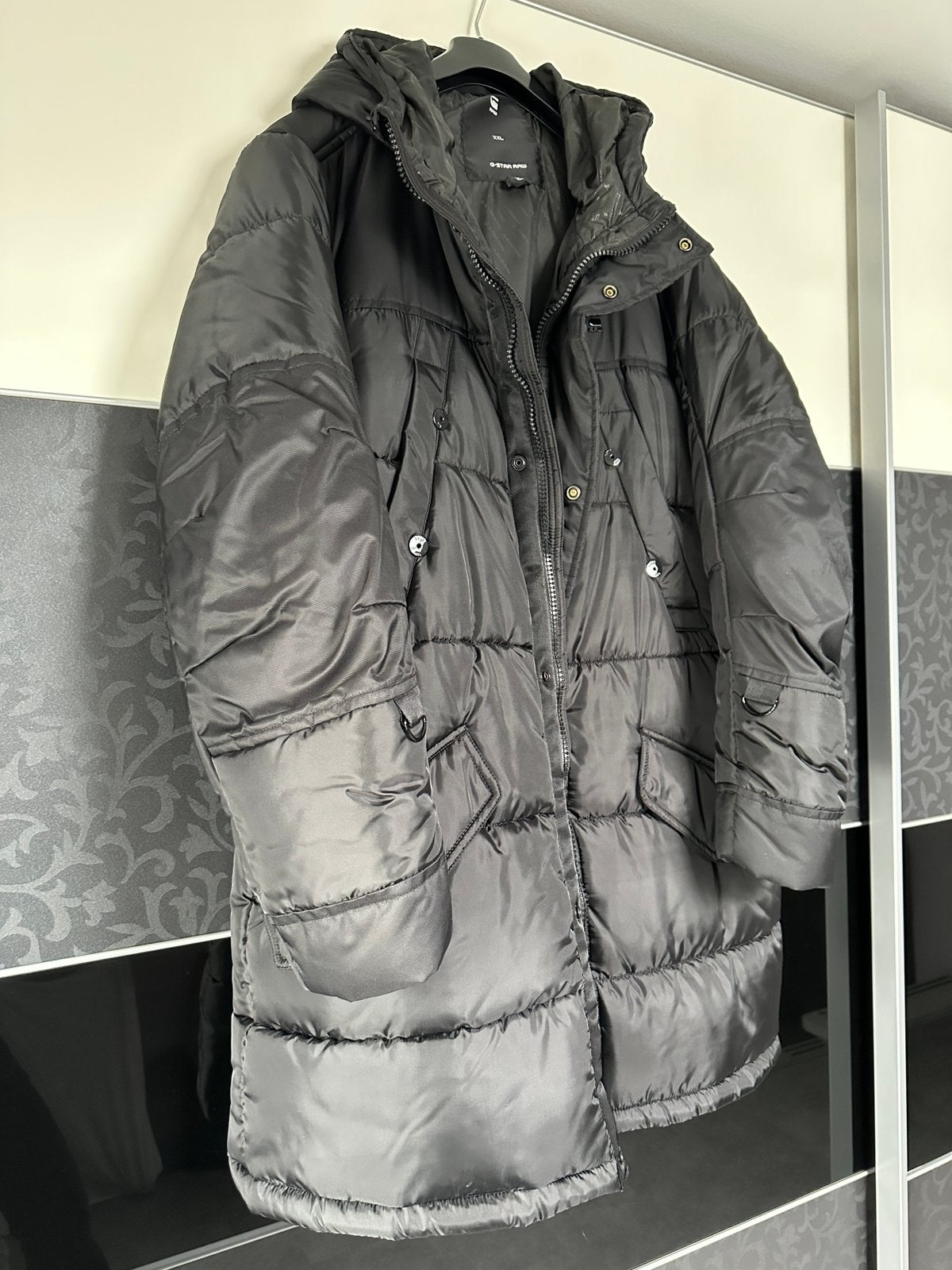 Parka herenjas, Ophalen, Nieuw, Maat 56/58 (XL), Zwart