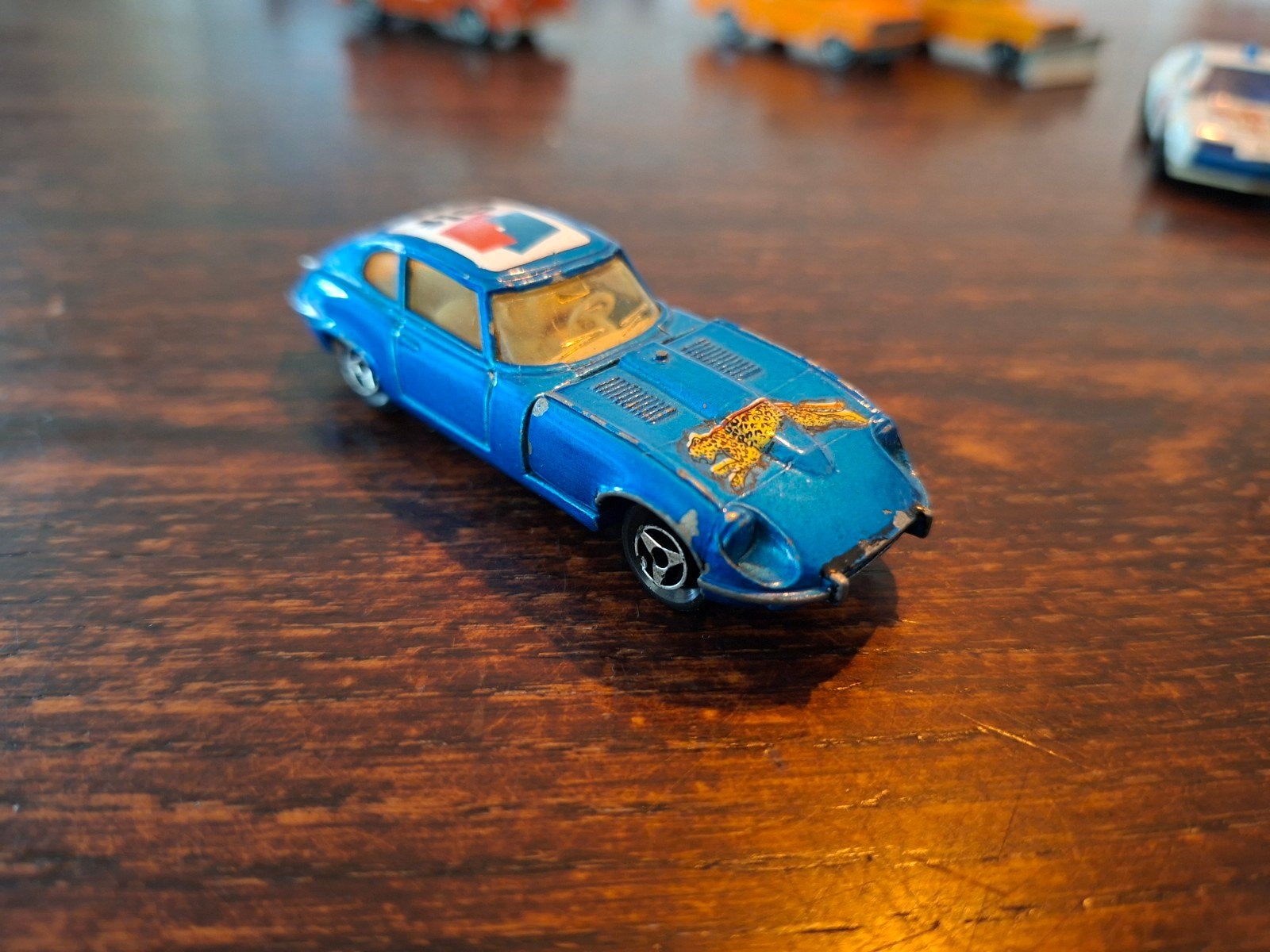 jaguar E V12  majorette   jaren 70, Ophalen of Verzenden, Zo goed als nieuw, Auto, Majorette