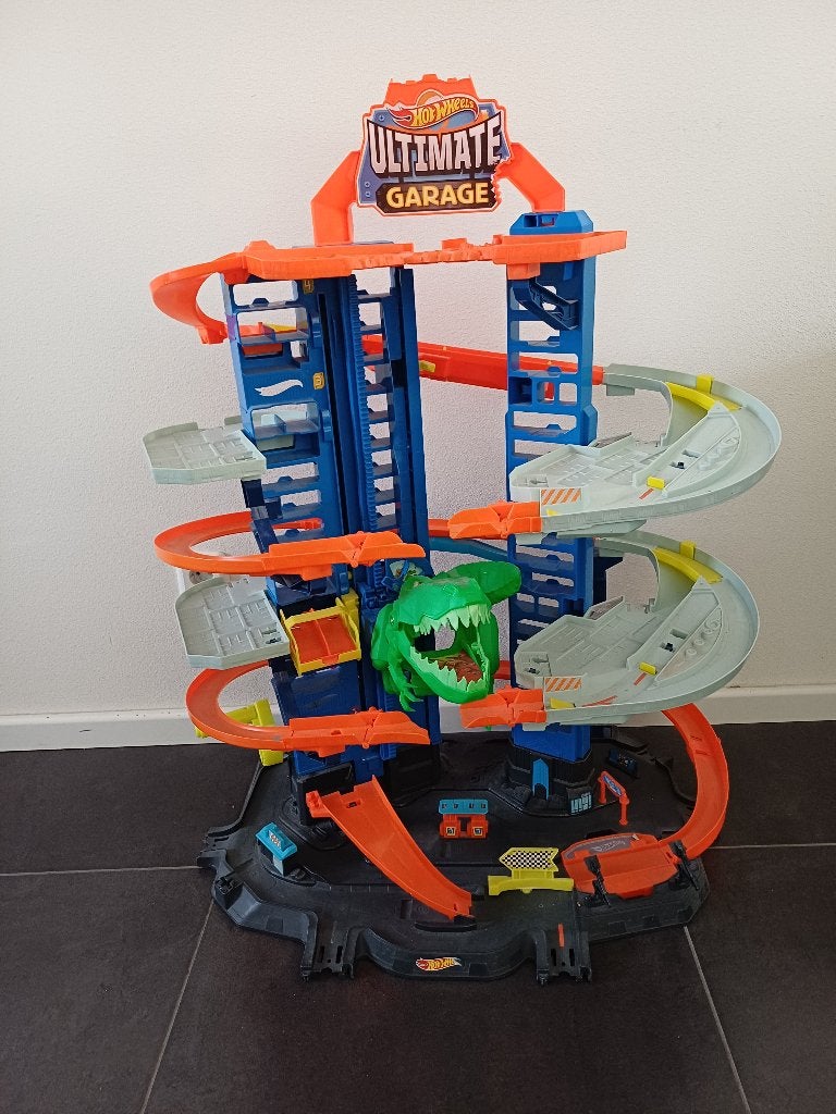 Hot Wheels Ultimate Garage dino, Ophalen, Zo goed als nieuw