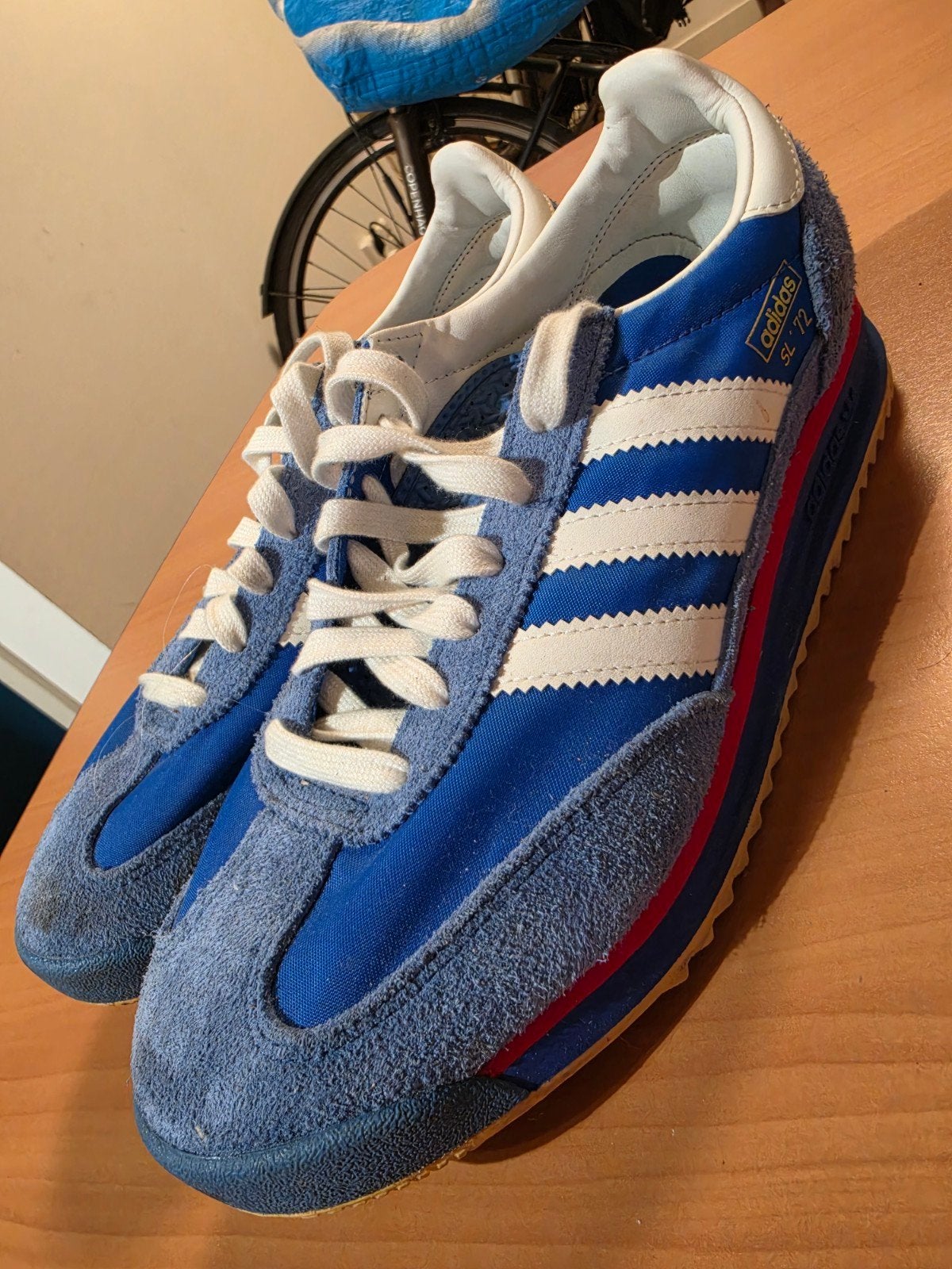 Adidas Originals SL 72 RS schoenen, Blauw, Sportschoenen, Ophalen of Verzenden, Zo goed als nieuw