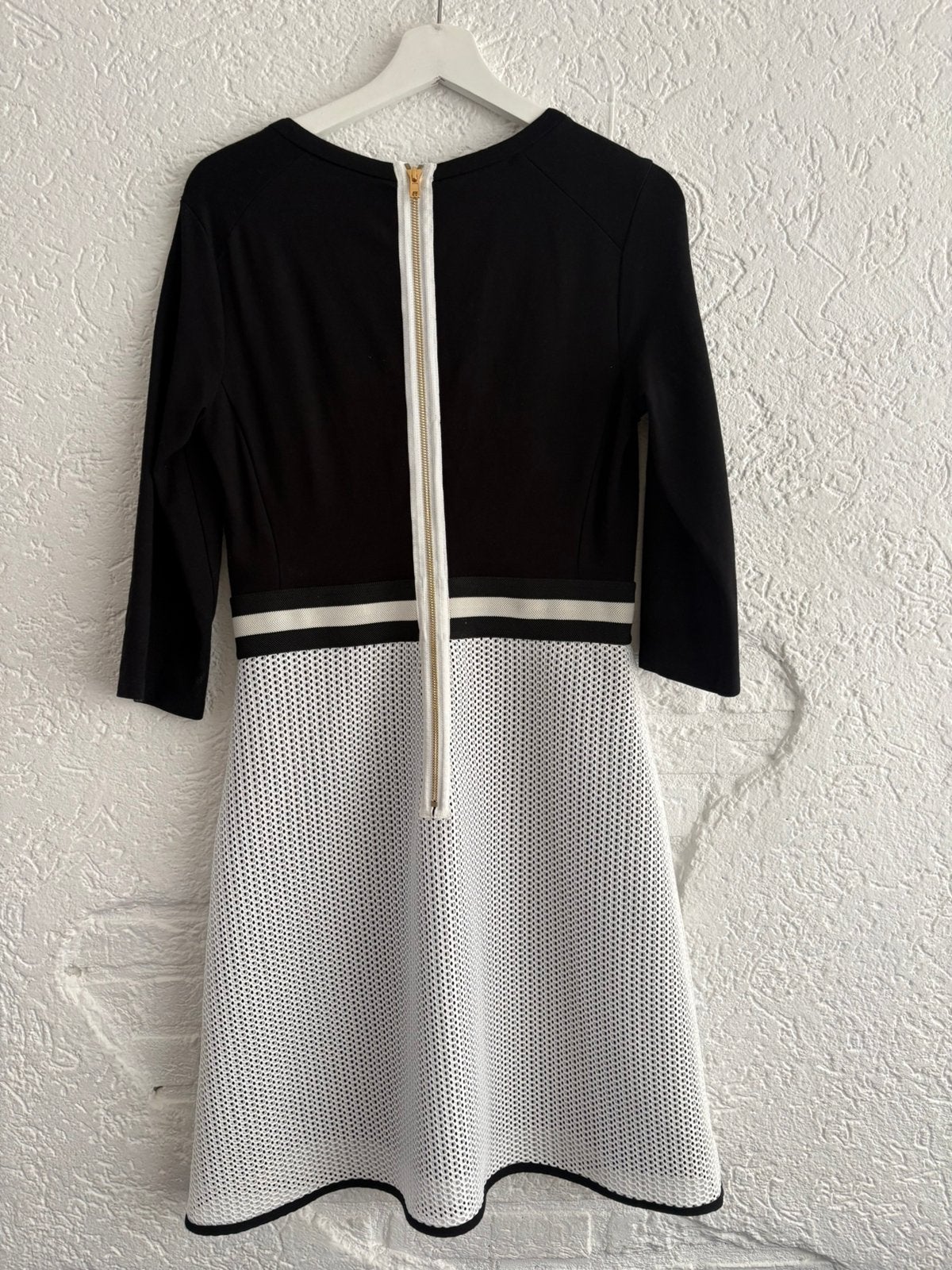 Vanilia jurk zwart wit 40, Kleding | Dames, Jurken, Ophalen of Verzenden, Zo goed als nieuw, Maat 38/40 (M), Wit