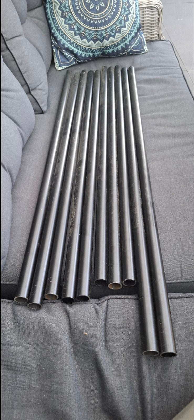 Nieuwe metalen buizen en koppelstukken (10x), Ophalen