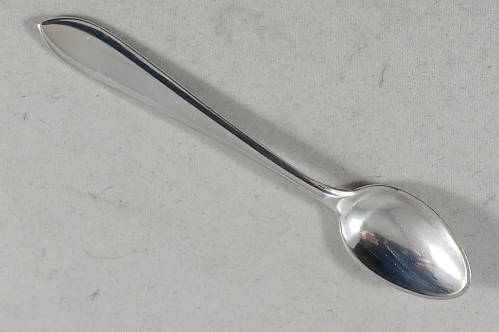 Zilveren zoutlepeltje Puntfilet antiek 835 zilver, Ophalen of Verzenden, Zilver