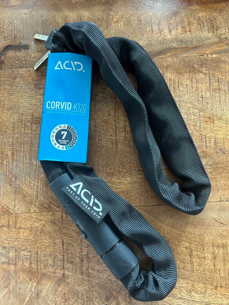 ACID Corvid K120 Kettingslot - Zo goed als nieuw, Ophalen of Verzenden, Zo goed als nieuw, Kettingslot