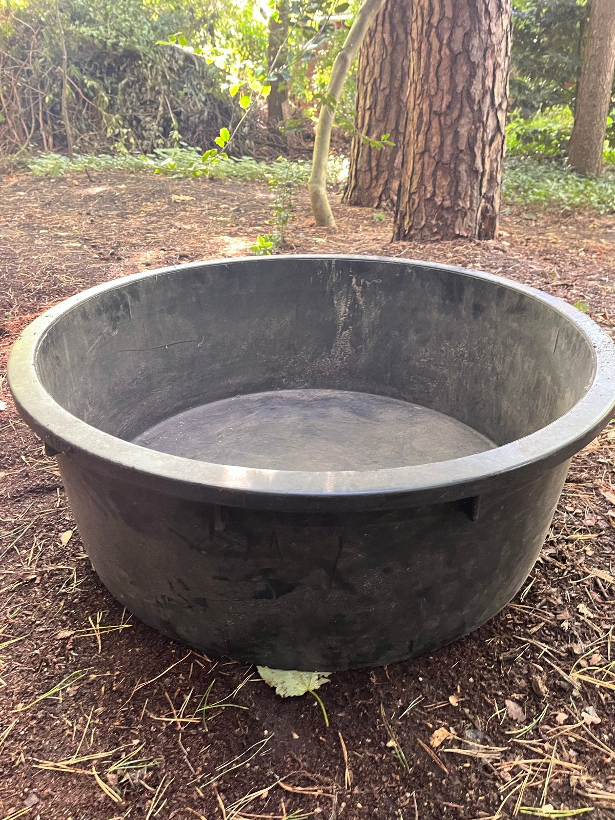 Platte kuip / Visbak - 79cm doorsnede, 30cm hoog, Tuin en Terras, Ophalen, Gebruikt