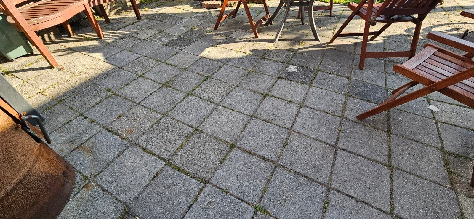 Tegel 30 x 30, Ophalen of Verzenden, Gebruikt, Beton, Terrastegels