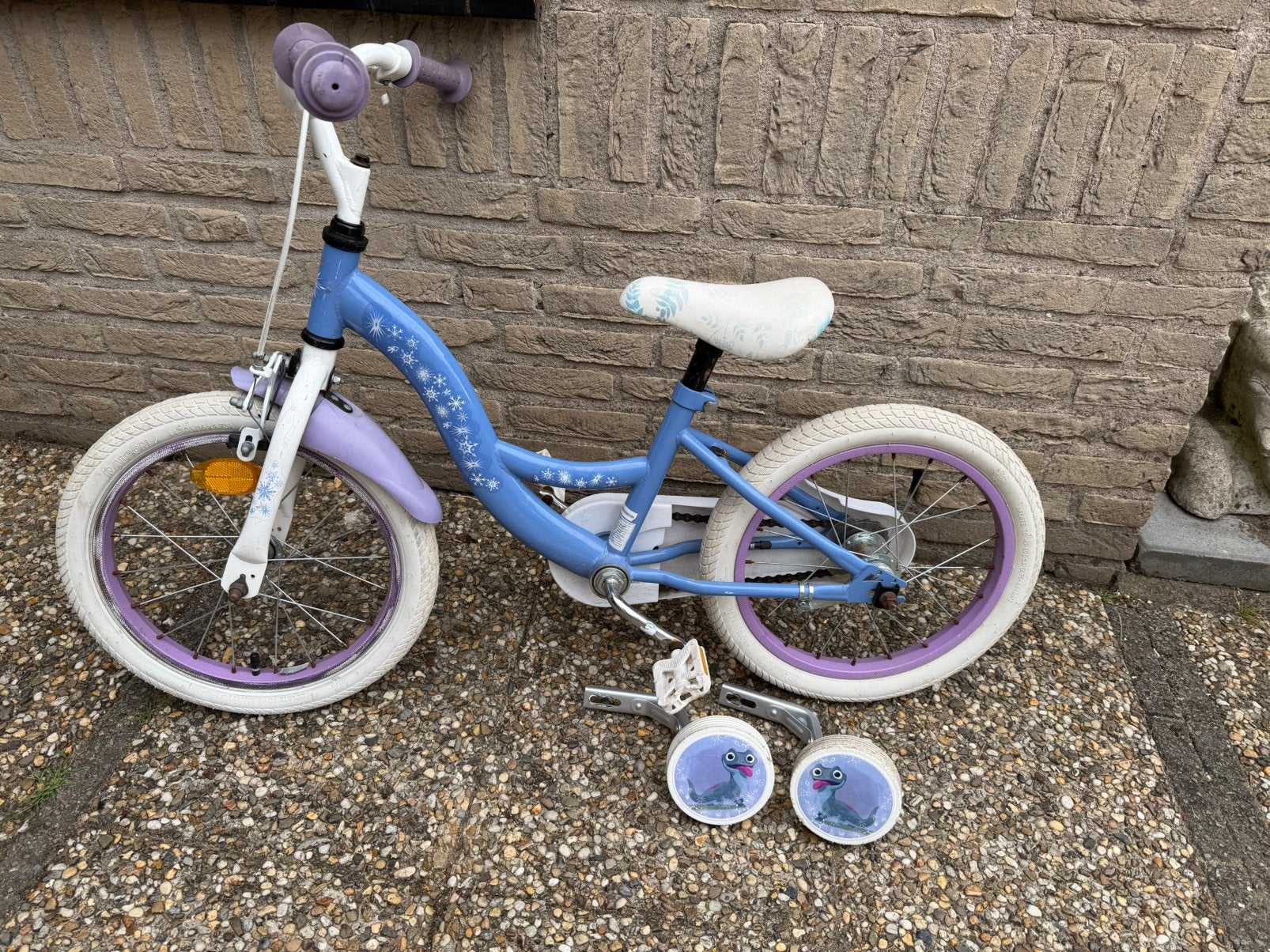 Elsa fiets 16”, Ophalen, Zo goed als nieuw, Minder dan 16 inch, Zijwieltjes